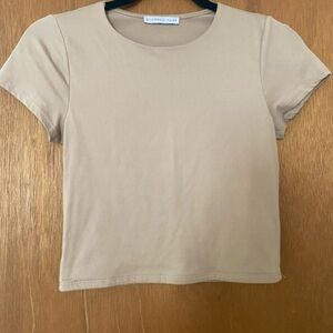 Sincerely Jules Classic Tan Short Sleeve Tee